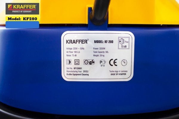 Máy hút bụi công nghiệp Kraffer KF280