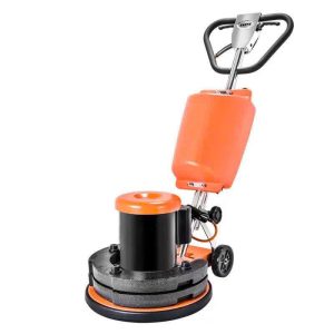 Máy chà sàn đánh bóng tốc độ cao Krapo KVG17E màu đỏ và đen, chuyên dụng đánh bóng sàn đá và sàn gạch men trong thương mại.